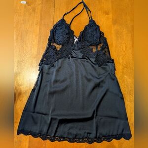 3/$14 Elegant Black Lace Nightgown